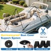 Fuprosico Pontoon Cover Support Poles with Ring Sandbag Much More