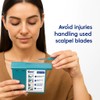 MedHelp Scalpel Blade Remover, Handheld Disposable Sharps Container, Blade Disposal