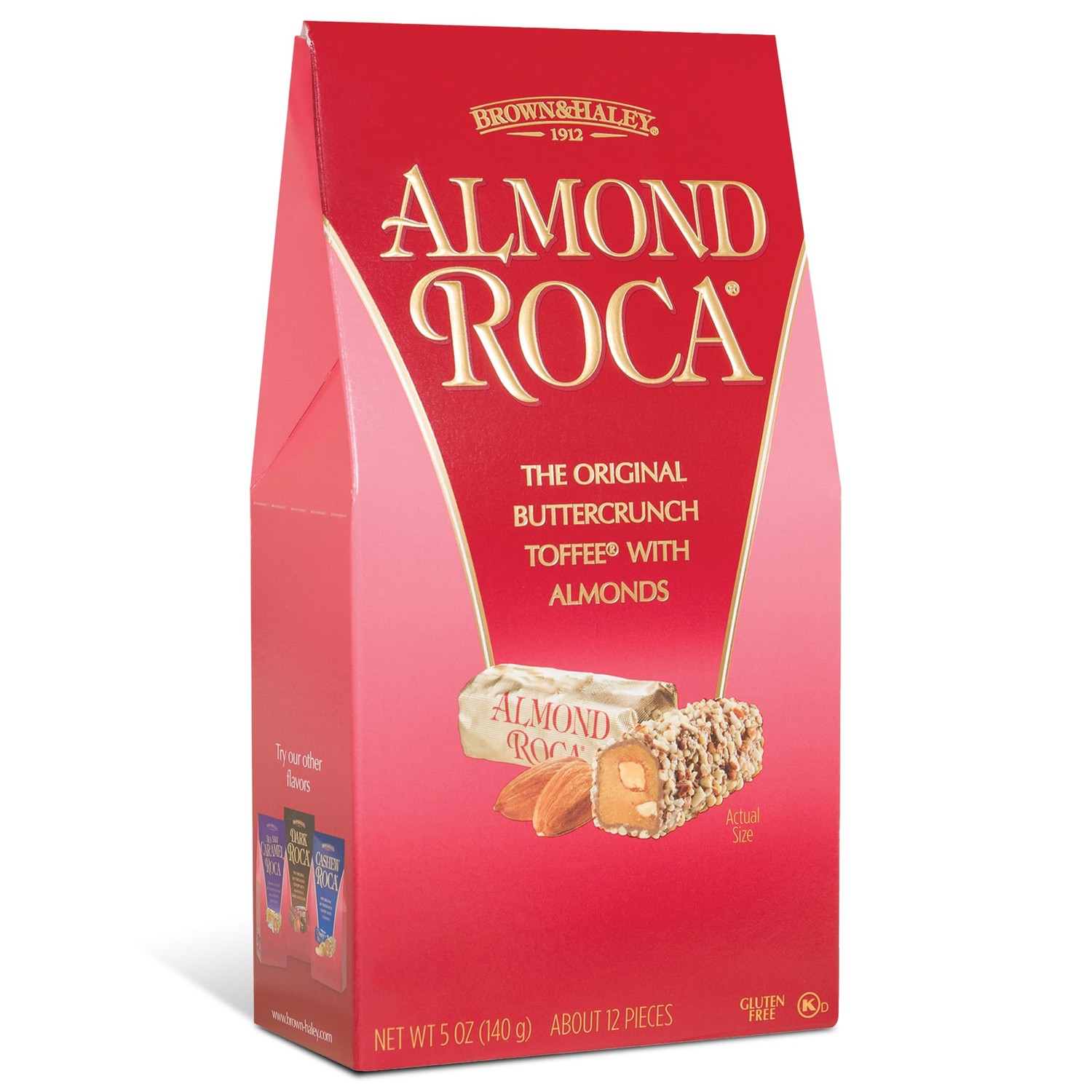 Brown & Haley ROCA Stand-Up Box - Chocolate Caramel Buttercrunch Toffee ...