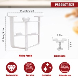 Replacement Ice Cream Maker Parts for KitchenAid - Drive Assembly Replacement for Kitchenaid Ice Cream Maker Rack, Mixer Ice Cream Maker Attachment