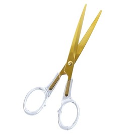 Gartner Studios Acrylic Scissors, Clear and Gold, 7”