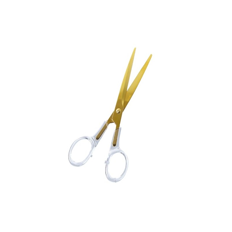 Gartner Studios Acrylic Scissors, Clear and Gold, 7”