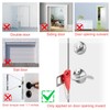 KUOGO Portable Door Lock-2 Pack Solid Heavy Duty Extra Lock