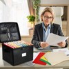 File Box Fireproof Document Box with Lock, Document Safe File