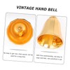 Gadpiparty Metal Hand Bell for Restaurant and Bar Classic Desktop