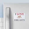 CafePress I Love Fire Ants Rectangle Magnet, 3"x2" Refrigerator Magnet