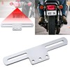 1Pcs Silver Metal Easy Installation Motorcycle License Plate Holder Frame,Universal