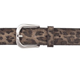 Vanzetti Leather Belt, Taupe / brown