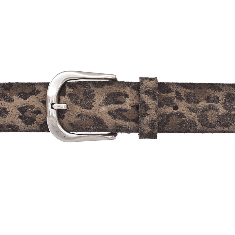 Vanzetti Leather Belt, Taupe / brown