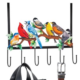 Collections Etc Birds on Branch Over-The-Door Metal Hanger