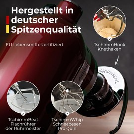 TschimmHook KitchenAid Dough Hook - Made in Germany - Stainless Steel Dough Hook for Perfect Dough Mixing - Robust and Durable - Ideal for Yeast Dough, Pasta Dough and More - Kitchenaid Accessories