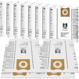 12 Pack VF3502 Vacuum Bags Compatible with Rigid Shop Vac Bags 12-16 Gallon Wet Dry Vacuums, Replacement Dust Filter Bags for HD1200, HD1400, HD1600, WD12701, WD1450, WD1680, Type A, Part# 23743