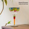 YY Hand Painted Margarita Glass - Moroccan Collection - Hand
