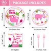 96 Pcs Sloth Animal Party Plates Napkins Tableware Set Sloth