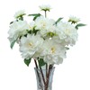 Artificial Flowers Dahlia and Chrysanthemum Silk Flowers, 5-Piece Set, for