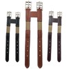 Majestic Ally Leather Girth Extender with Heavy-Duty Elastics, Durable, Flexible