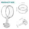 6 Pack 1-Inch EZ-Mount Flag Rings, Adjustable Plastic Flag Pole