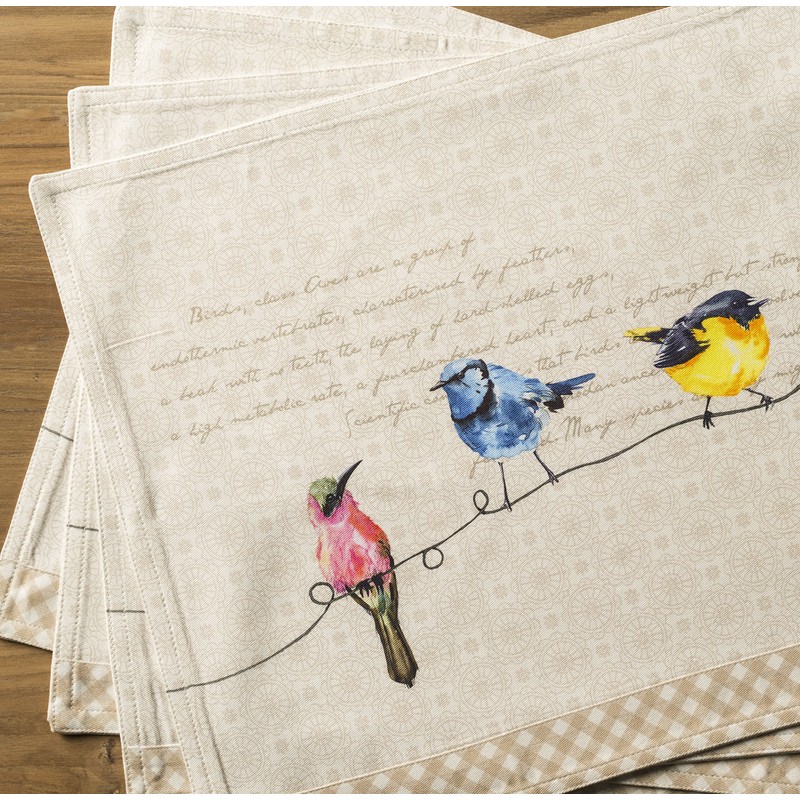 Maison d' Hermine Placemat Set of 4 100% Cotton Cloth