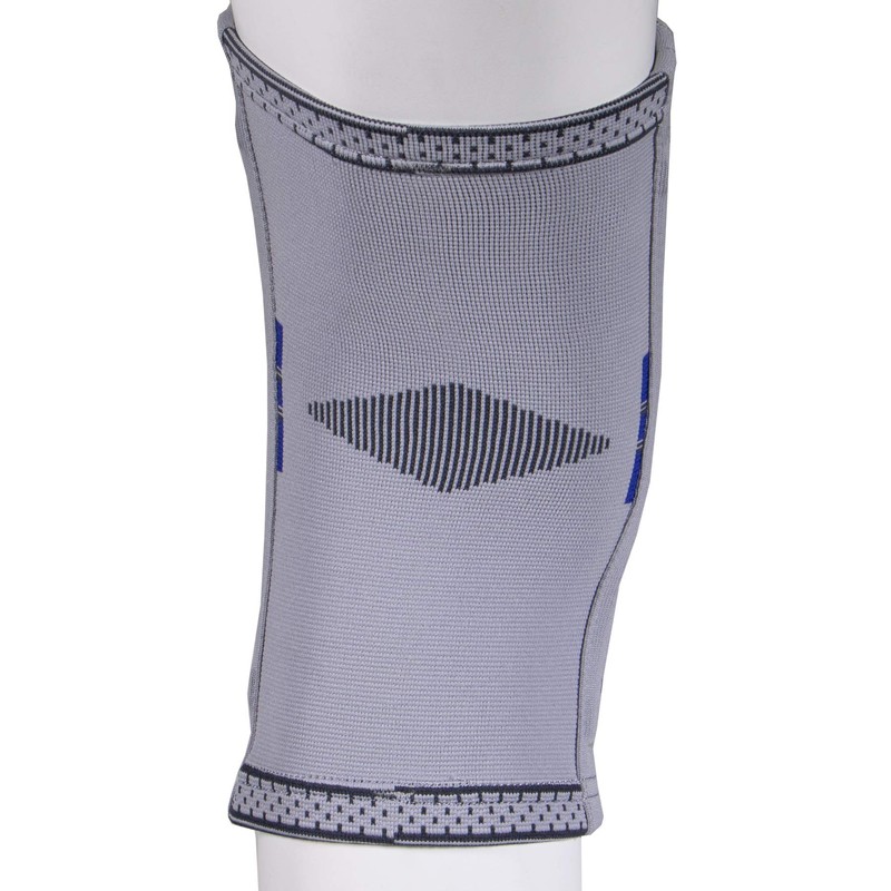 Champion Elastic Knee Support Compression Sleeve, with Flexible Stays, Gray