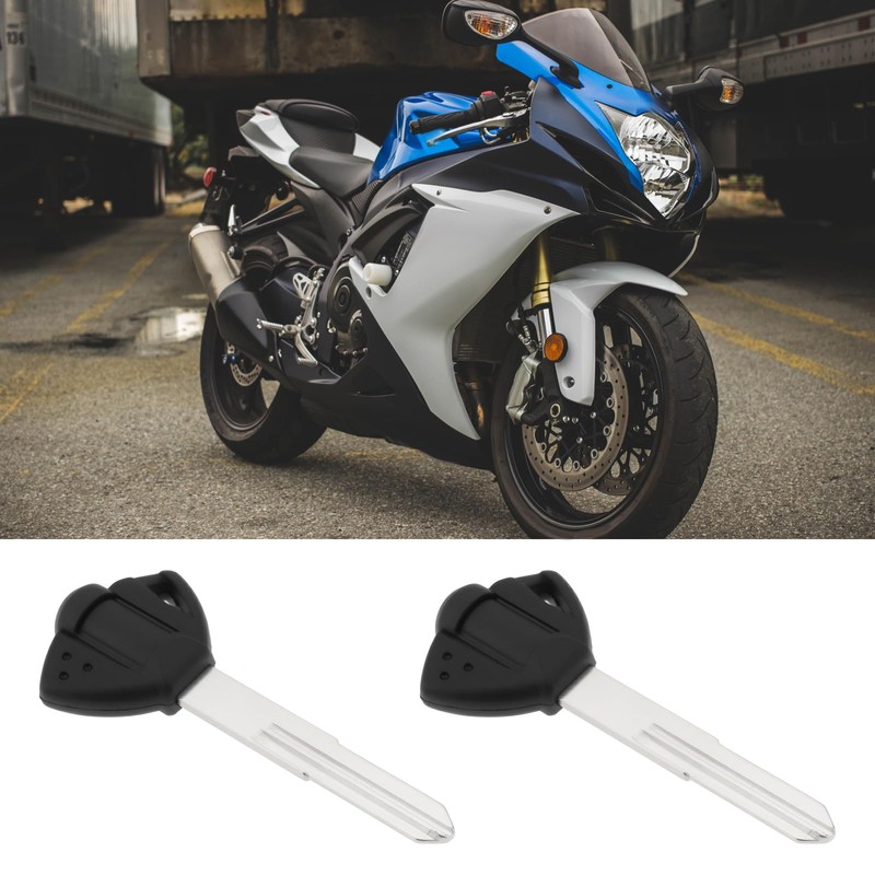 SG Store 2 x Motorcycle Key Blank Uncut Blade Compatible