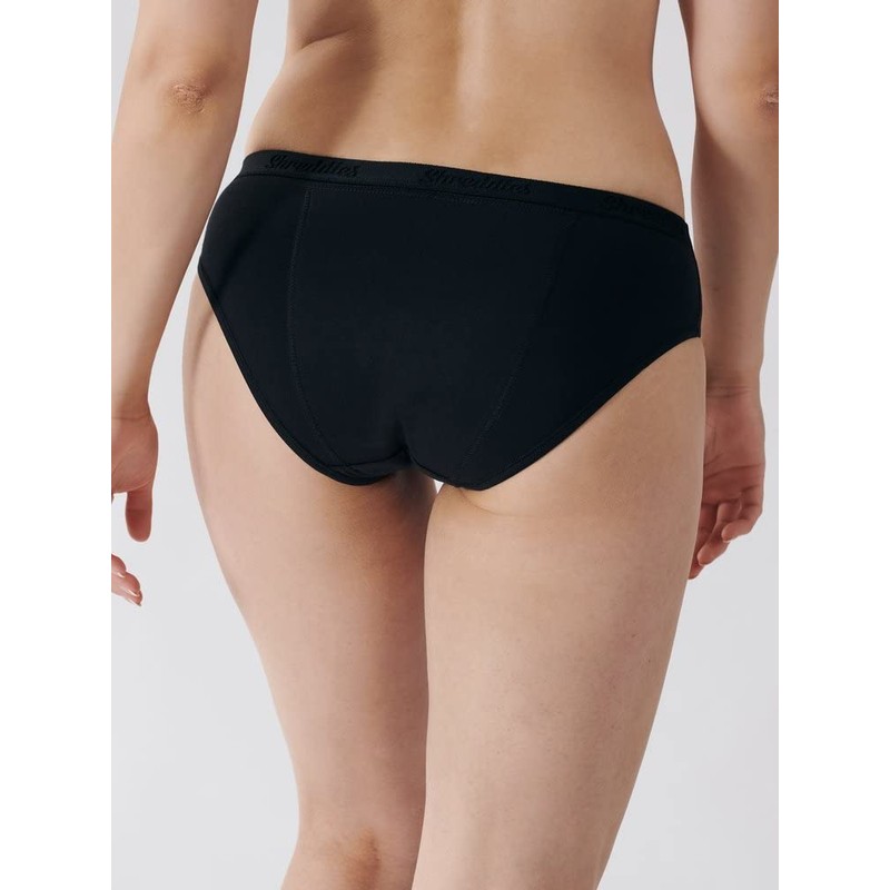 Shreddies Women's Fart Deodorizing Pants, Regular Panties, Black
