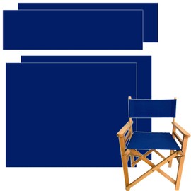 Upone 2 Set (4pcs) Directors Chair Canvas Replacement Covers Kit for Directors Chairs Movie Chair Replacement Canvas Oxford Cloth Cover for Home Director Chair Large Size(Blue)