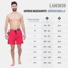 Ladeheid LA40-128 Men's Swimming Trunks, Beach Shorts - red, size: