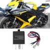 Haosie 3 PIN Adjustable Flash Relay, Turn Signal Flash Relay,