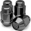 White Knight 1706SBK-4 Black M12x1.25 Bulge Acorn Lug Nut, 4