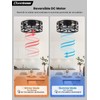 Conciseer 16 Inch Caged Ceiling Fans with Lights and Remote,