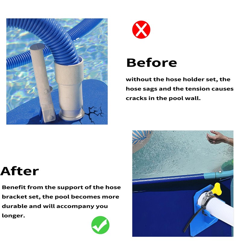 Pool Hose Holder, Pack of 2 Swimming Pool Pipe Holder,
