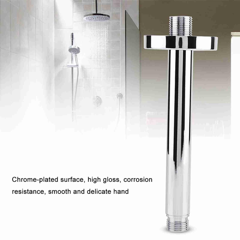 Shower Arm Wall Mounted Stainless Steel Top Round Shower Extension