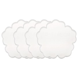 uxcell 4pcs Flower Coaster Molds for Epoxy Resin Small Floral Silicone Epoxy Resin Coaster Molds for Making DIY Craft Project, Candle Holder, Home Decor, White