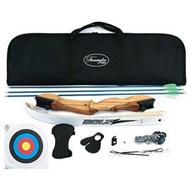 Farmington Archery 54" or 62" Bolt Youth & Beginner Recurve Take Down Bow Set (RH Only) (62 Inch / 32 Lbs)