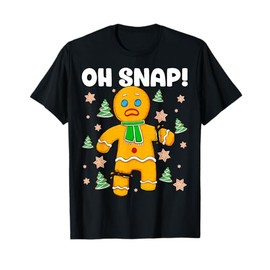 Gingerbread Man Oh Snap Christmas Cookie Costume Xmas Baking T-Shirt