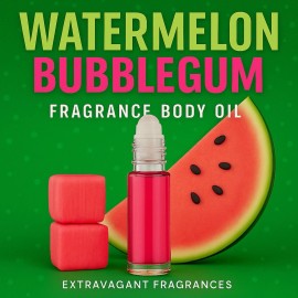 extravagantfragrances Watermelon Bubblegum Perfume Body Oil 1/3 Oz (10ml) Roll-on