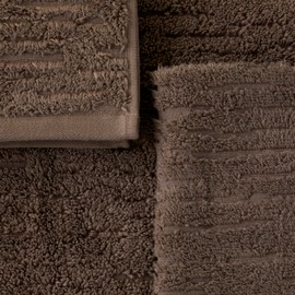 SKL Home Cloud Soft Hand Towel 2pc Set for Bath/Kitchen/Bar & Gift, Mink Brown