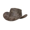 Black Jungle Denver Leather Western Hat Full Leather Cowboy Hat
