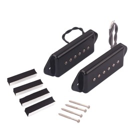 Alnicov P90 Black "Dog Ear Shape" Soapbar Single Coil Pickup For 6-String Gibson Electric Guitar