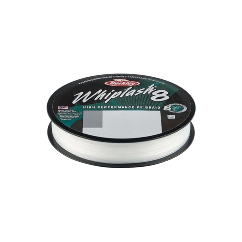 Berkley Whiplash 8 braided cord, crystal, 0.12 mm, 17.5 kg,