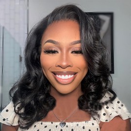 ISEE Hair New In Ocean Wave Glueless Wigs Human Hair Pre Plucked Pre Cut HD Lace Wear Go Wig Lace Front Wigs Human Hair For Beginners 180% Density 24 Inch