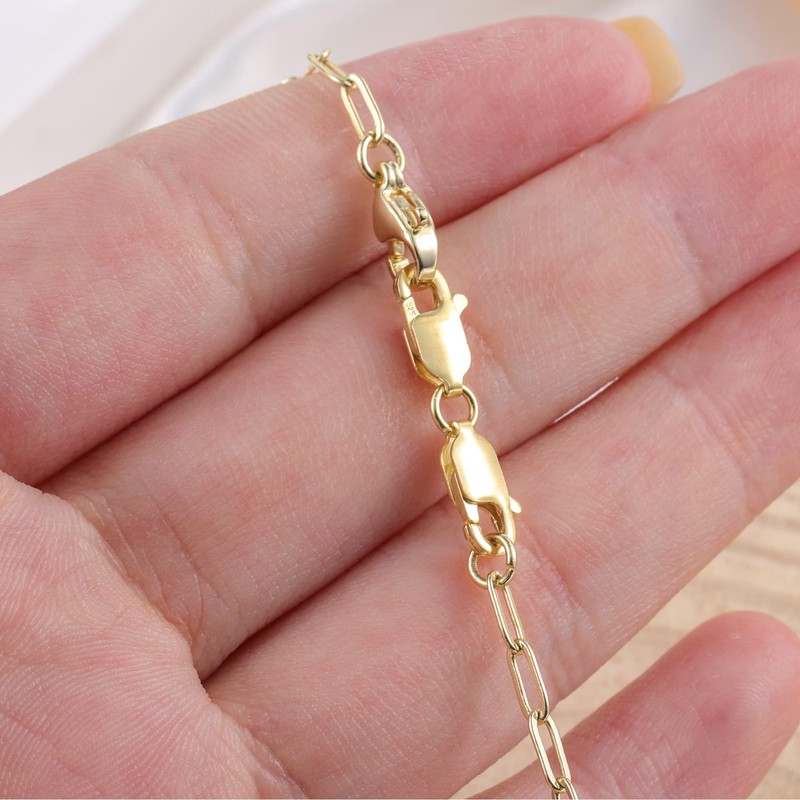 Bracelet Extender Gold Necklace Clasps and Closures 14K Gold Plated