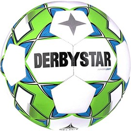 Derbystar Unisex - Adult Football Junior Light V23 Size 4, White Green, 4