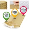 ABC Pack of 25 Kraft Padded Bubble Mailers 9.5 x