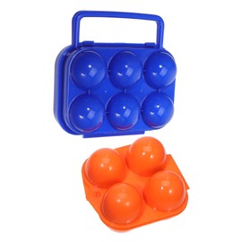 Operitacx Pack of 2 Egg Storage Boxes Practical Labels Portable Holder Carrier Large Egg Carrier Egg Boxes Storage Container for Eggs Camping Egg Boxes Egg Holder Plastic