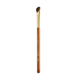 ROWNYEON CM179 Desert Oak Series Nose Contour Brush - Angled Pony Hair Bristles for Seamless Sculpting, Dual-Use with Cream/Powder, Ebana Handle & Brass Ferrule (CM 179)
