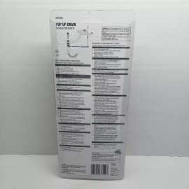 ACE  Pop Up Drain Plastic Body Chrome Finish   #4011103