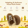 MaoGoLan 2pcs Hedgehog Stuffed Animal - 12" Mushroom Plush House