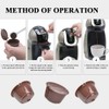 FOROREH 3Pcs Dolce Gusto Coffee Reusable Refillable Pods, Dolce Gusto