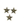 Remaches punk de metal con forma de estrella, 50 unidades
